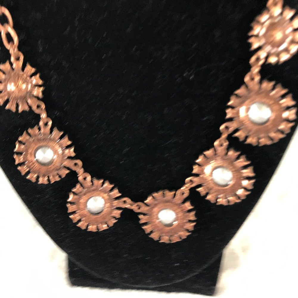 Vintage Blue Rhinestone Beautiful necklace - Picture 10 of 10